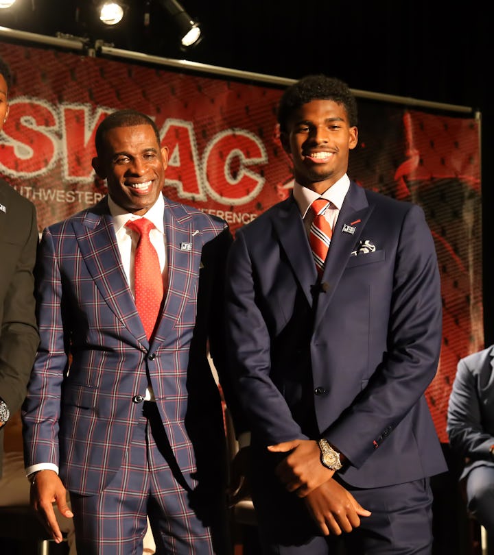 BIRMINGHAM, AL - JULY 20:  Jackson State Tigers linebacker Nyles Gaddy, Jackson State Tigers head co...