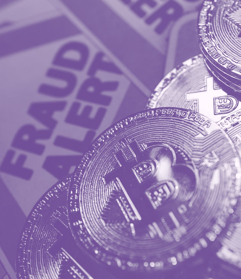 close up shot of bitcoin gold shot in Las Vegas, Nv. USA