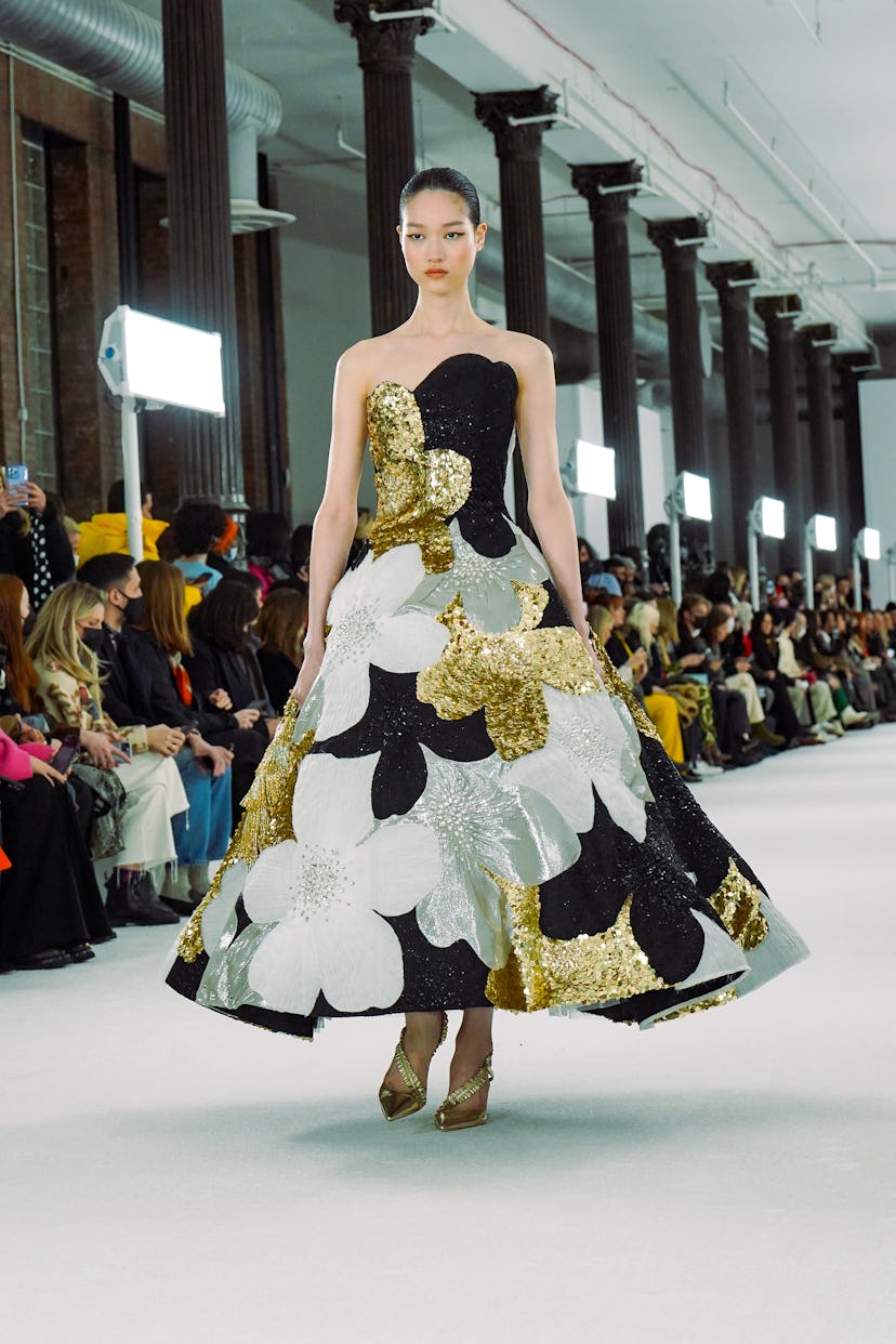 Carolina Herrera's NYFW show featured gorgeous, sparkly gowns. 