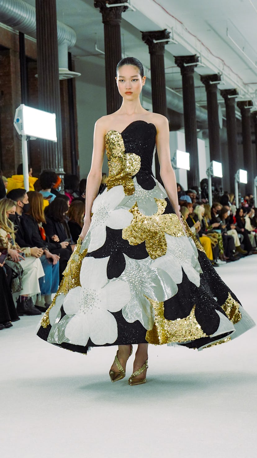 Carolina Herrera's NYFW show featured gorgeous, sparkly gowns. 