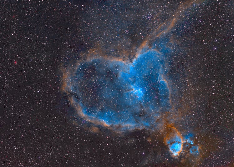 The Heart Nebula, IC 1805, is some 7500 light years away from Earth and is located in the Perseus Ar...