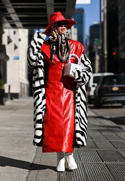 Denisa Palsha at NYFW Fall/Winter 2022.