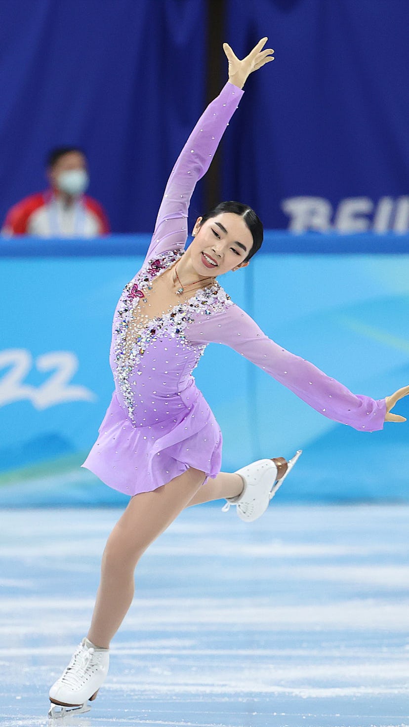 Karen Chen of the United States in Lovely Lavender at the Olympics