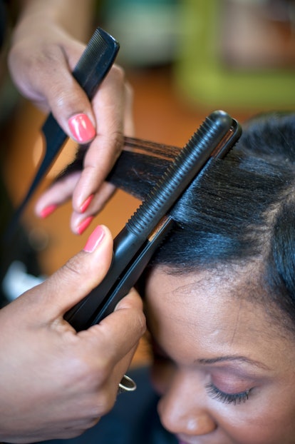 A silk press for natural hair shouldn't permanently ruin your curl pattern.