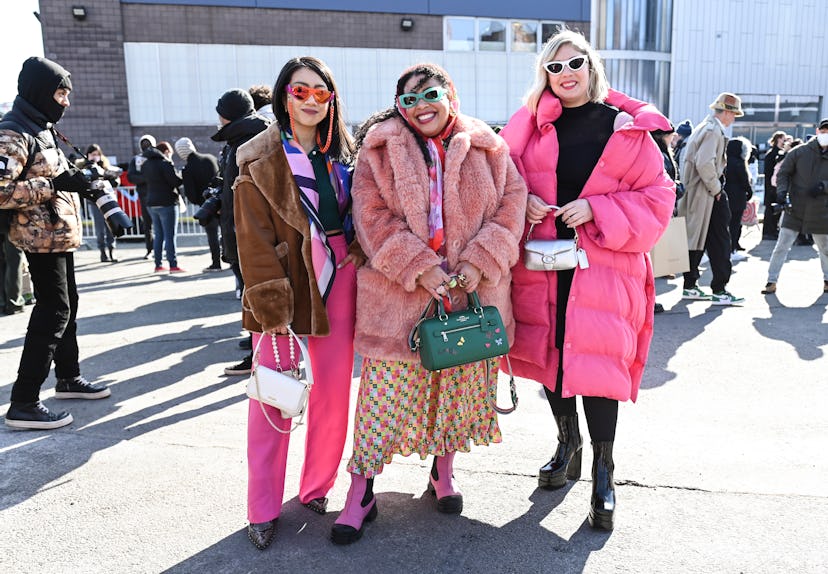 Greivy Lou, Wendy Sy, and Michelle Blashka at NYFW Fall/Winter 2022.