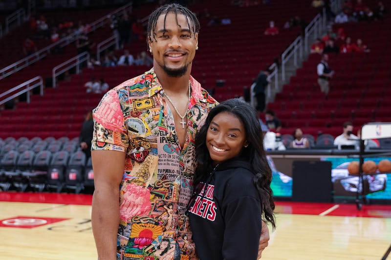Jonathan Owens and Simone Biles