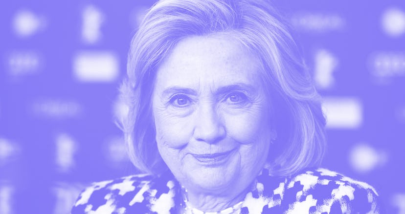 BERLIN, GERMANY - FEBRUARY 25: Former U.S. Secretary of State Hillary Clinton attends a press confer...