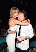 Ed Sheeran unveiled a BTS video for "The Joker And The Queen," his new song with Taylor Swift.