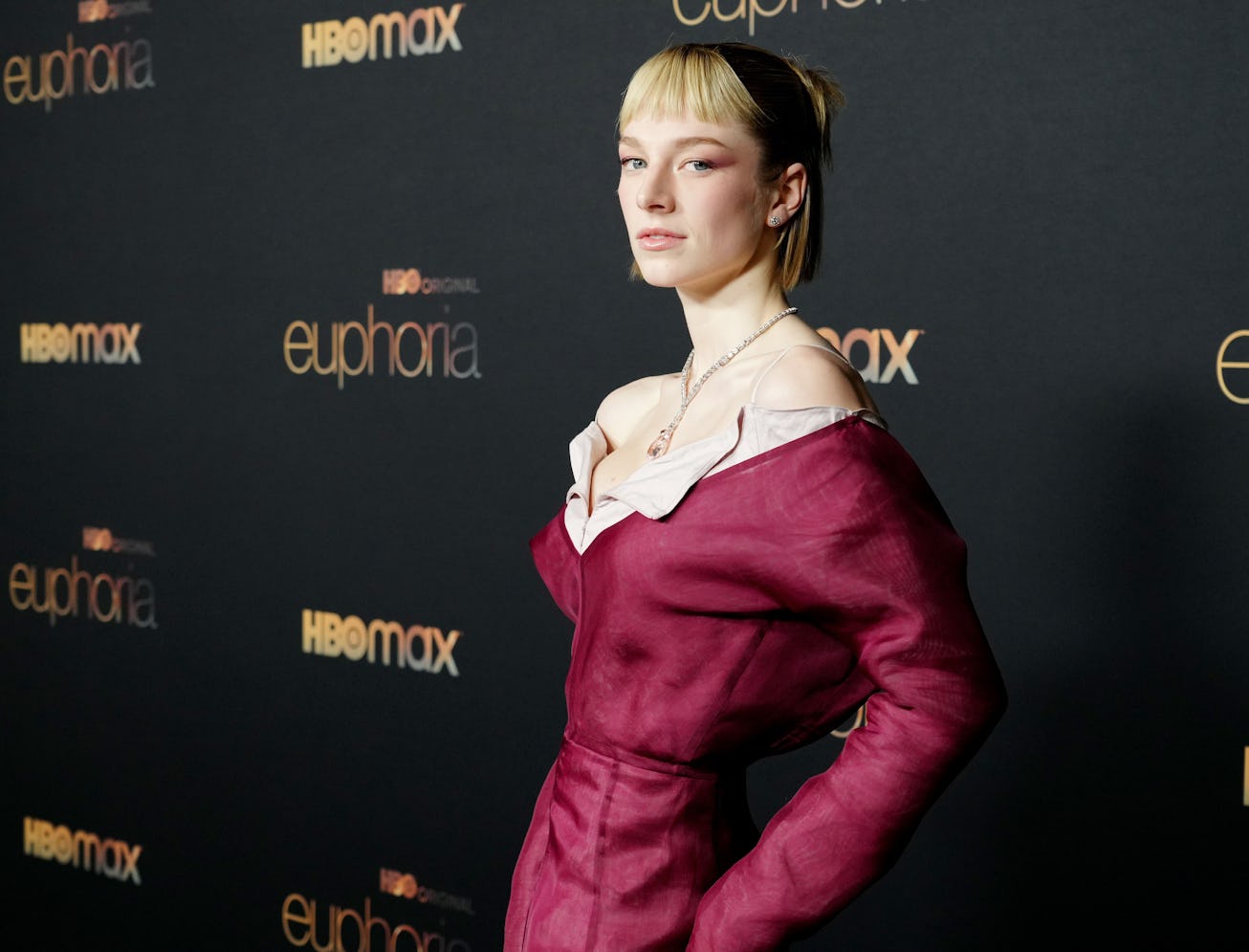 LOS ANGELES, CALIFORNIA - JANUARY 05: Hunter Schafer attends HBO's "Euphoria" Season 2 Photo Call at...