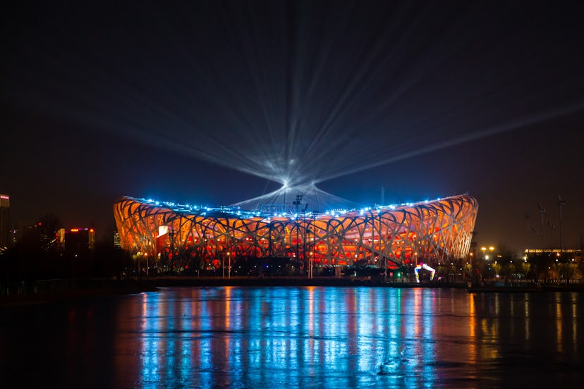 The Olympics closing ceremony will take place at the Bird's Nest in Beijing. Photo via Getty Images