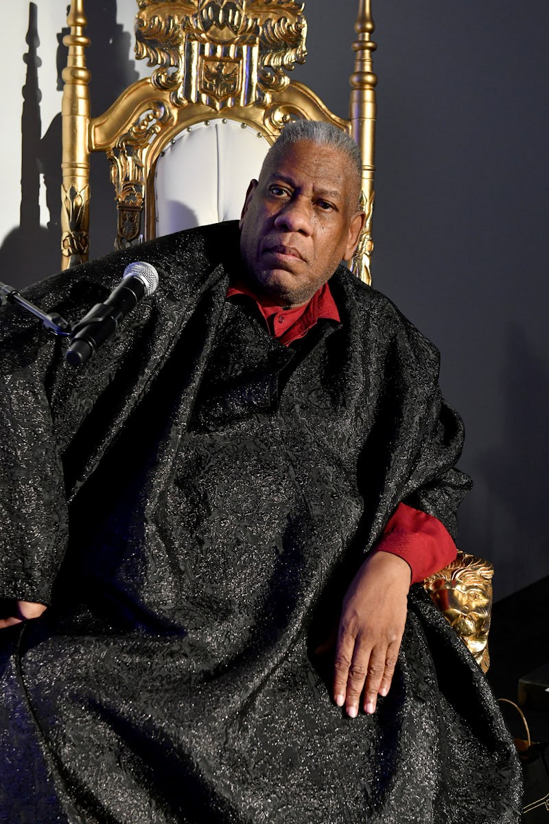 NEW YORK, NEW YORK - FEBRUARY 05: André Leon Talley attends the Blue Jacket Fashion Show to benefit ...