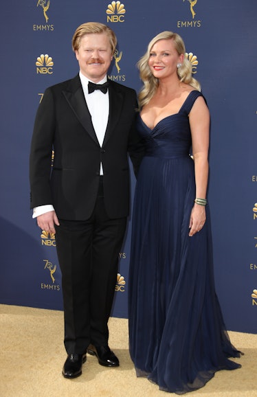 Jesse Plemons and Kirsten Dunst attend the 70th Emmy Awards 
