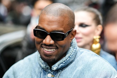 PARIS, FRANCE - JANUARY 23: Ye is seen, outside Kenzo, during Paris Fashion Week - Menswear F/W 2022...