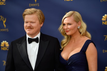 LOS ANGELES, CA - SEPTEMBER 17:  Jesse Plemons (L) and Kirsten Dunst attend the 70th Emmy Awards at ...