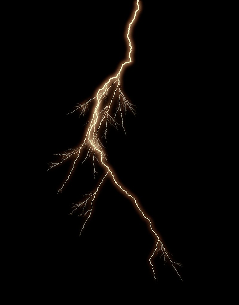 A bolt of lightning