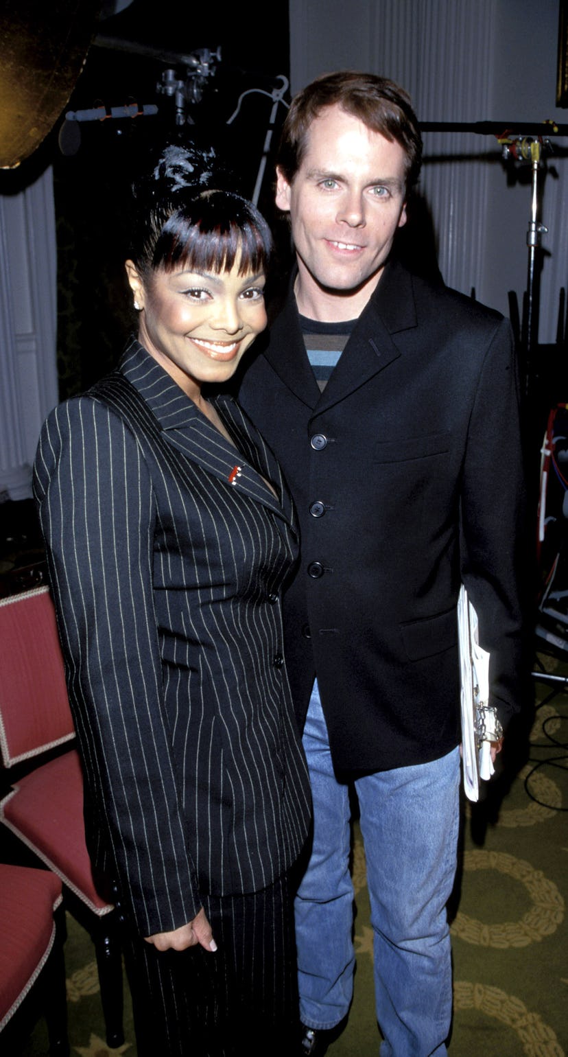 Janet Jackson and John Norris during Janet Jackson Press Conference at Meadowlands in New York City,...