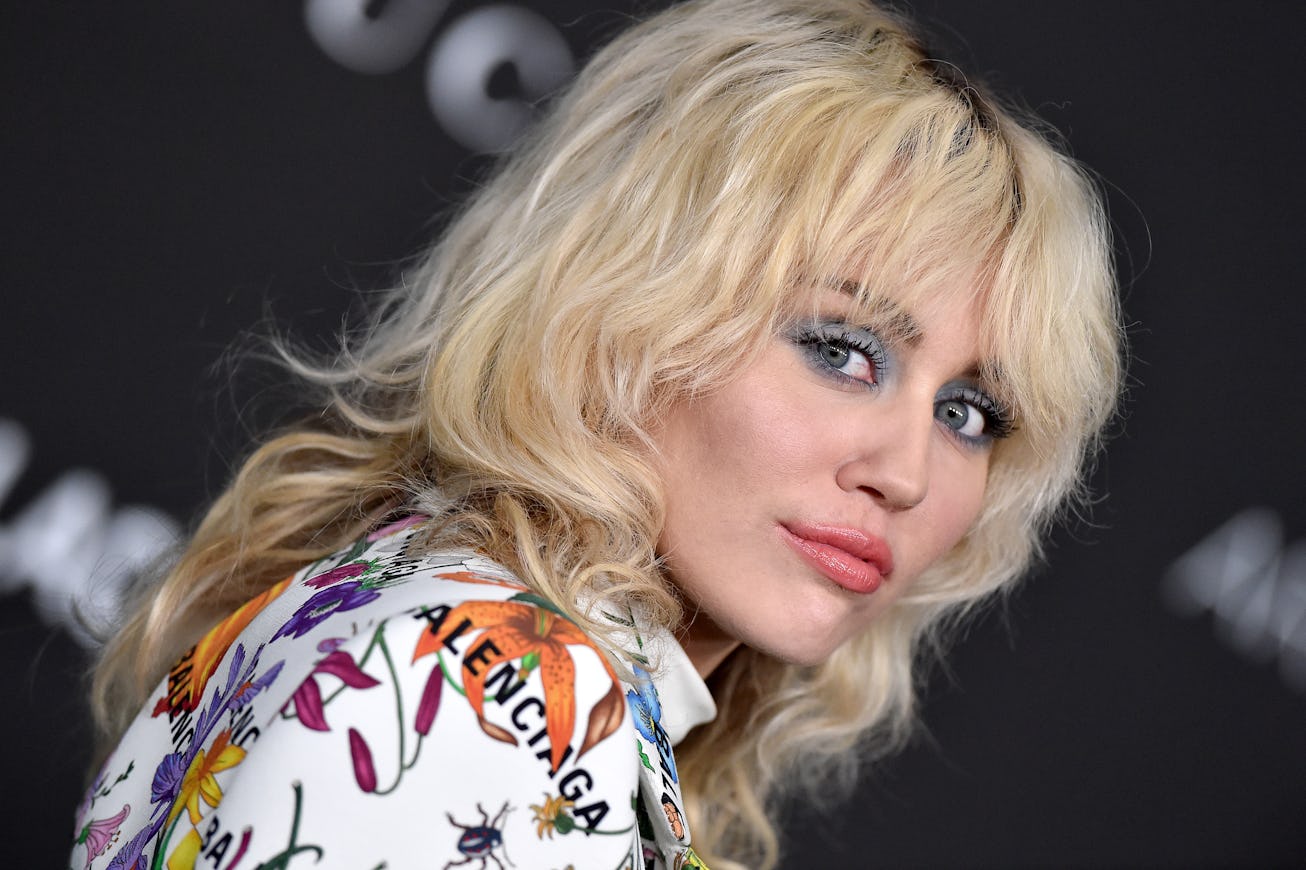LOS ANGELES, CALIFORNIA - NOVEMBER 06: Miley Cyrus attends the 10th Annual LACMA Art+Film Gala prese...