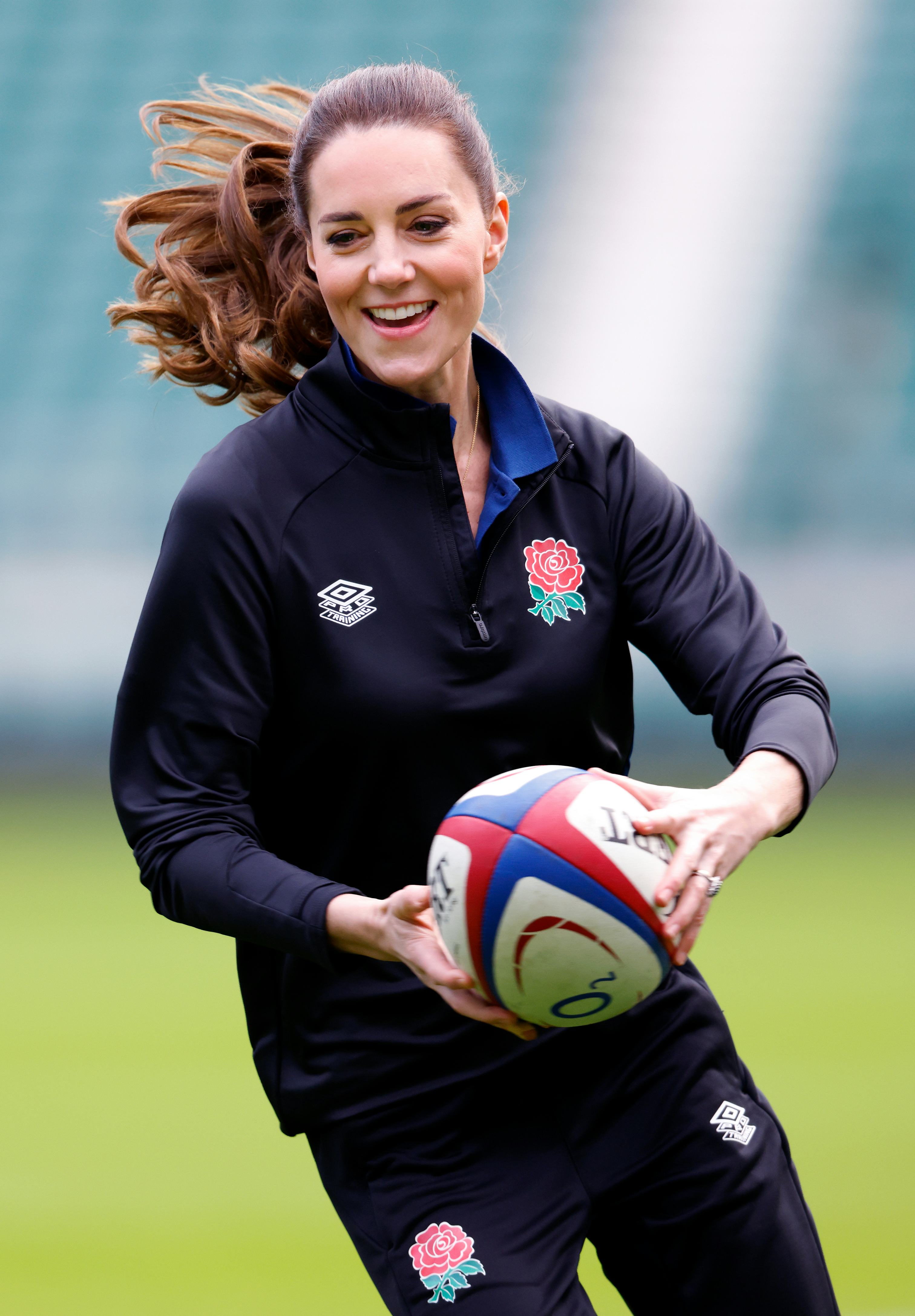 Kate Middleton was recently named a royal patron for the Rugby Football Union and Rugby Football Lea...