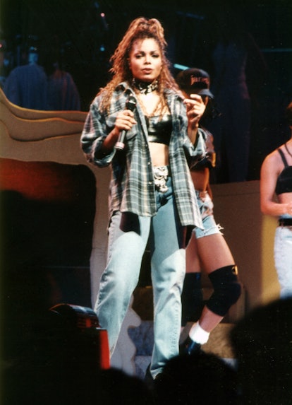 MINNEAPOLIS, MN - DECEMBER 7: Singer Janet Jackson performs at the Target Center in Minneapolis, Min...