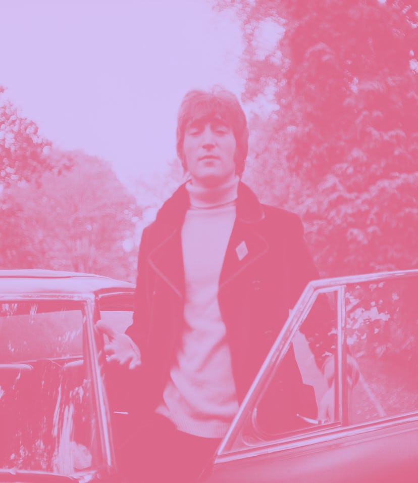 British musician and composer John Lennon at Germany, circa 1966. (Photo by Helmut Reiss/United Arch...