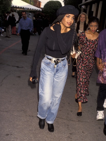 Janet Jackson'S '90S Style Includes Crop Tops & Baggy Denim