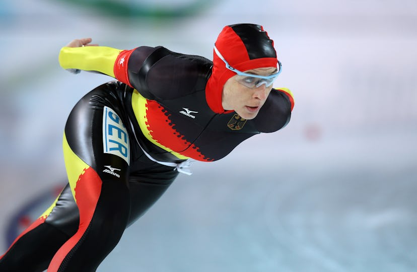 Eisschnelllauf 1000 Meter Anni Friesinger GER Olympische Winterspiele in Vancouver 2010 Kanada olymp...