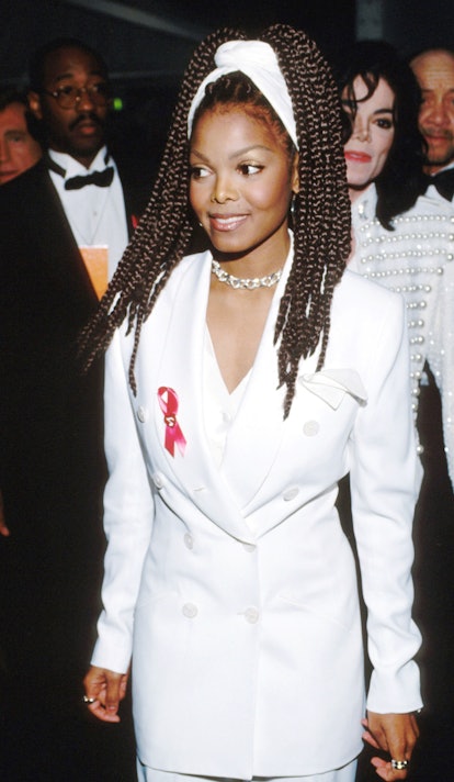 Janet Jackson at the 35th Annual GRAMMY Awards held at the Shrine Auditorium in Los Angeles, California,...
