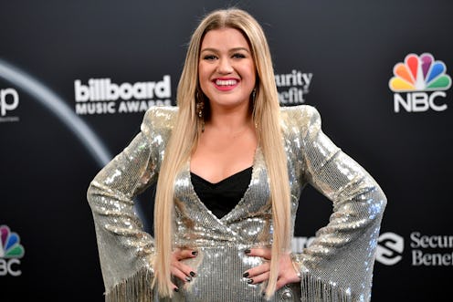 HOLLYWOOD, CALIFORNIA - OCTOBER 14: In this image released on October 14, Kelly Clarkson poses backs...