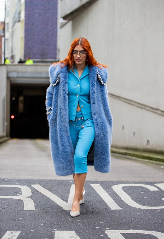Patricia Manfield aka Heir at London Fashion Week Fall/Winter 2022.