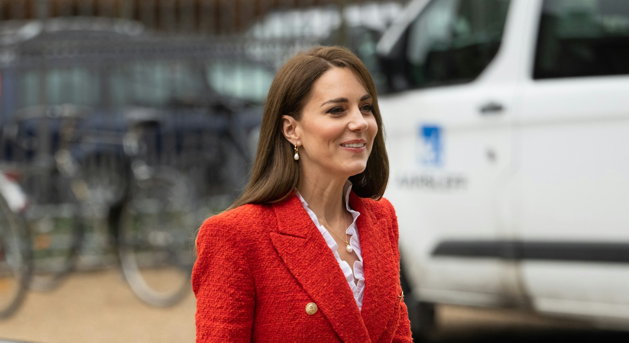 Catherine, Duchess of Cambridge visits the Copenhagen Infant Mental Health Project at the University...