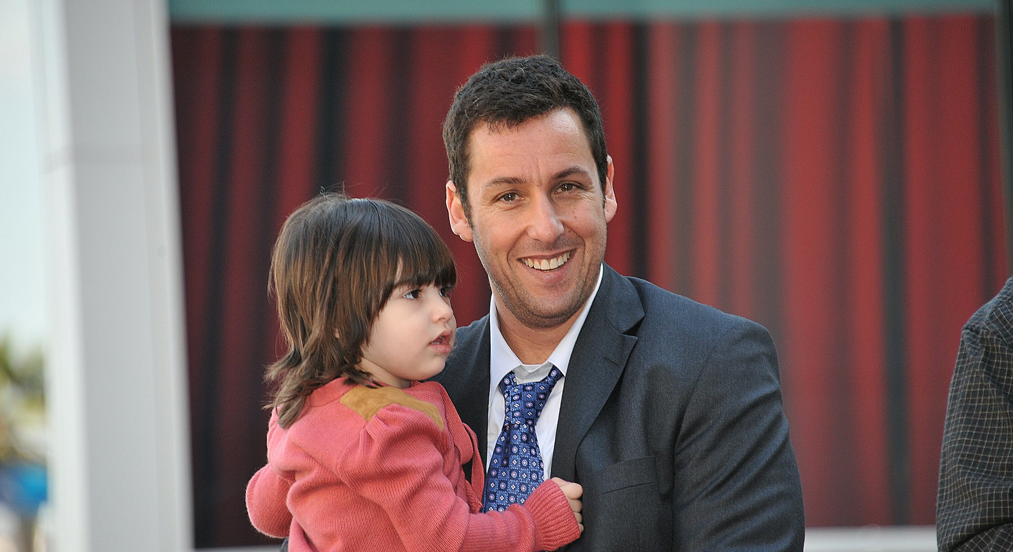 Actor Adam Sandler and his daughter attend the ceremony honoring him with the 2,431st Star on The Ho...