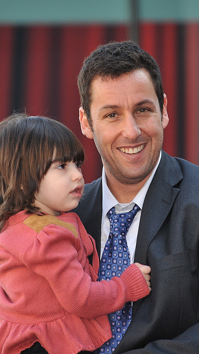 Actor Adam Sandler and his daughter attend the ceremony honoring him with the 2,431st Star on The Ho...