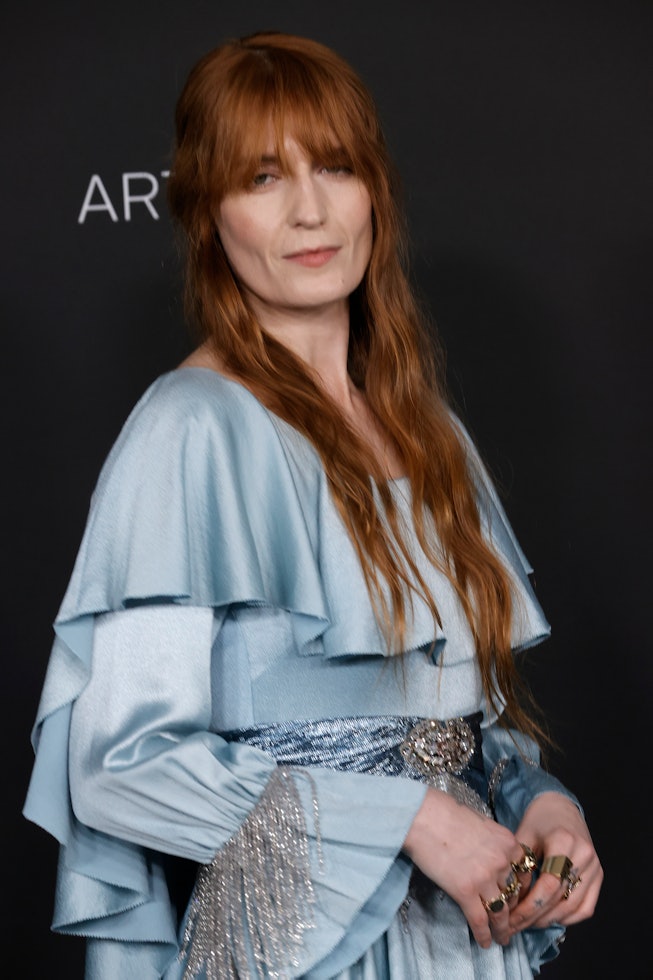 LOS ANGELES, CALIFORNIA - NOVEMBER 06: Florence Welch attends 2021 LACMA's Art+Film 10th Annual Gala...