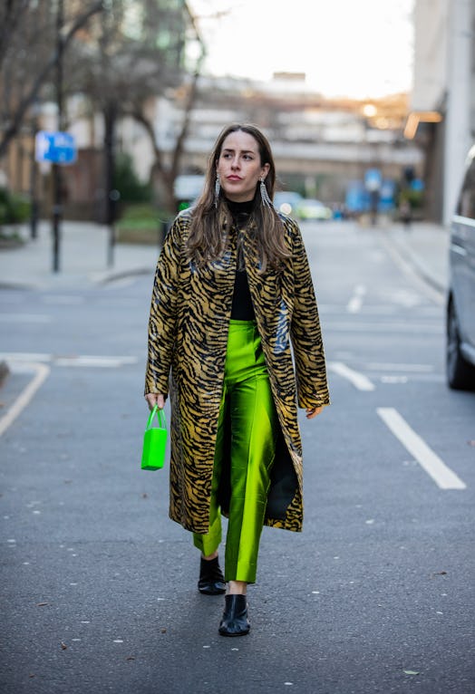 Idalia Salsamendi at London Fashion Week Fall/Winter 2022.