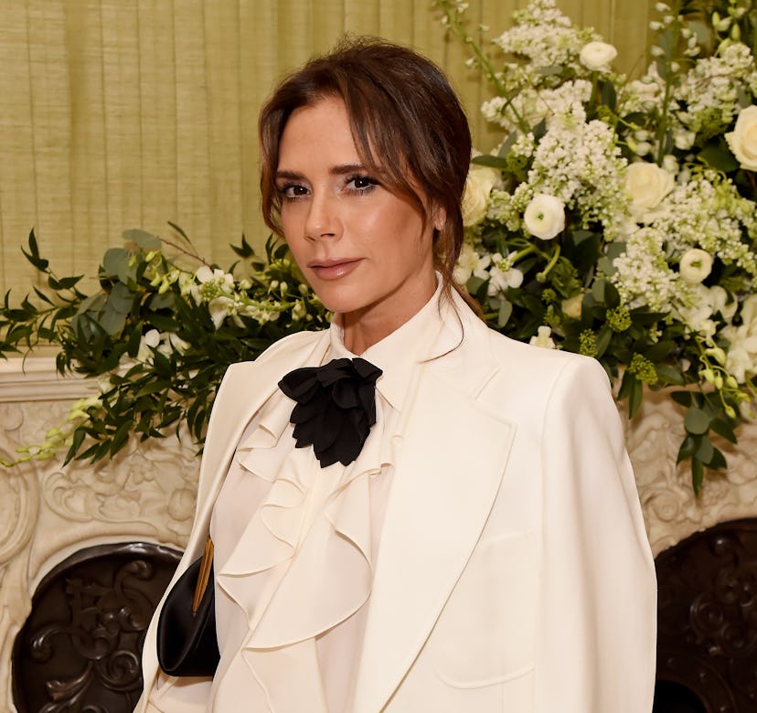 Victoria Beckham at the British Vogue Fashion and Film Party in Feb 2020.