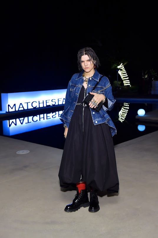 BEVERLY HILLS, CALIFORNIA - FEBRUARY 14: Soko, wearing Alexander McQueen, attends as MATCHESFASHION ...