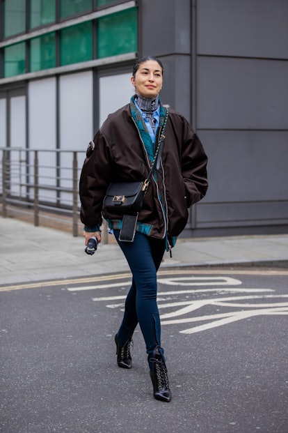 Caroline Issa at London Fashion Week Fall/Winter 2022.