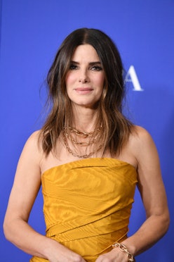 Sandra Bullock wearing a dress at the 77th Annual Golden Globe Awards. 