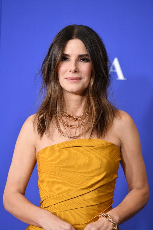 Sandra Bullock wearing a dress at the 77th Annual Golden Globe Awards.