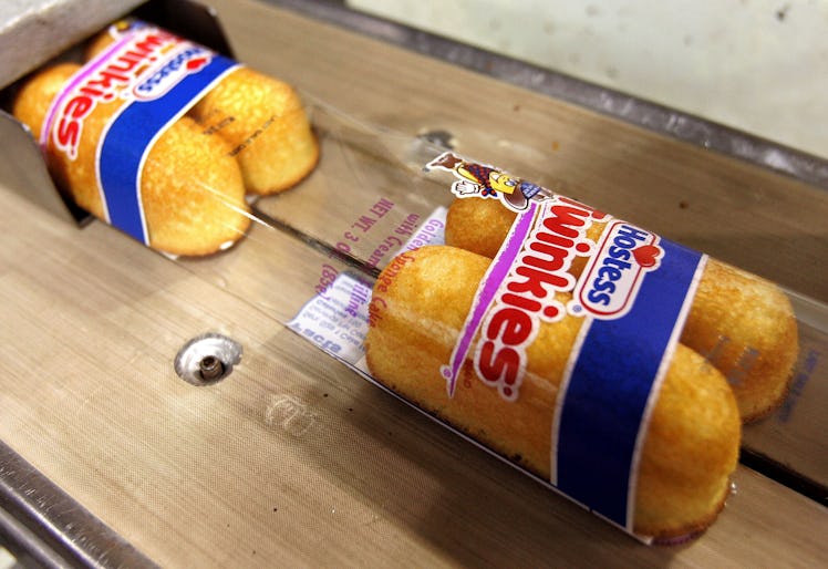 SCHILLER PARK, IL - APRIL 20:  Hostess Twinkies move through the packaging process at the Interstate...