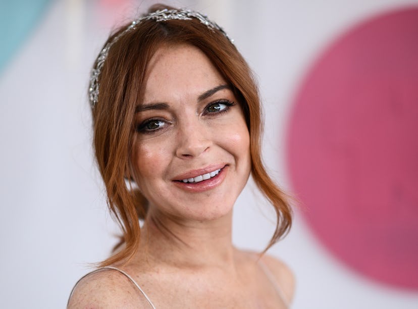 Lindsay Lohan recreated a scene from 'The Parent Trap' on TikTok.