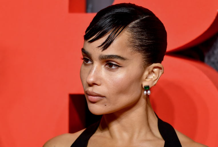LONDON, ENGLAND - FEBRUARY 23: Zoe Kravitz attends "The Batman" special screening at BFI IMAX Waterl...