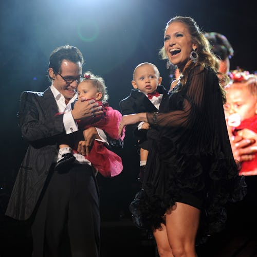 (EXCLUSIVE, Premium Rates Apply) NEW YORK - FEBRUARY 14:  *EXCLUSIVE* Marc Anthony, Jennifer Lopez a...