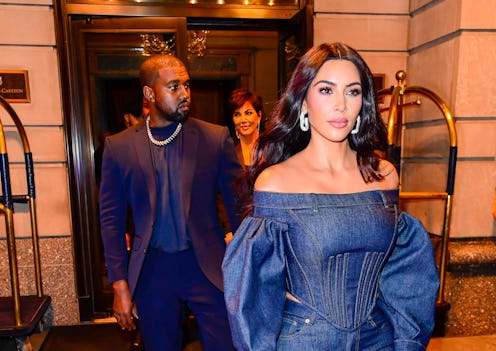 Kim Kardashian and Kanye West in 2019. 