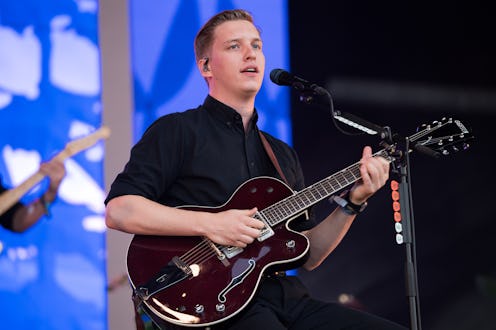 George Ezra performing on stage at Glastonbury