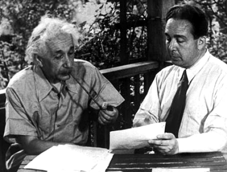 Letter written by Albert Einstein, with the help of Leo Szilard, to President Franklin Roosevelt on ...