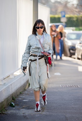 Milan Fashion Week Fall/Winter 2022 street style