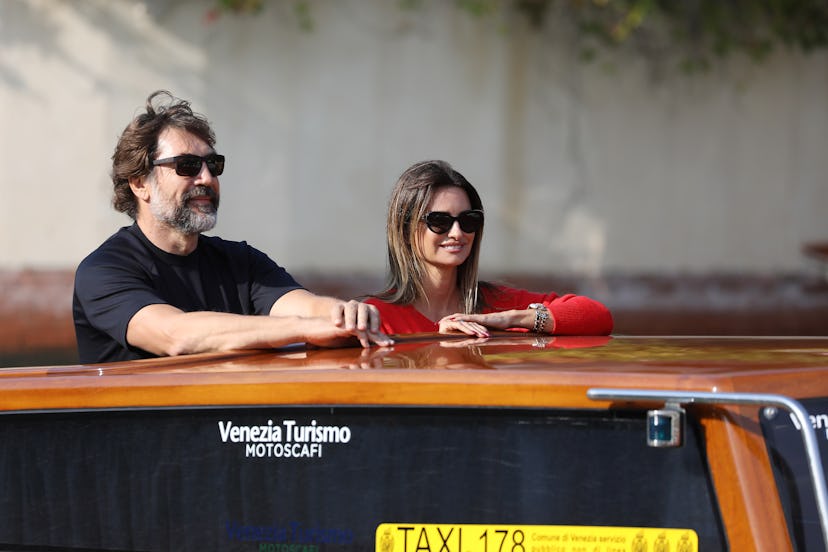 VENICE, ITALY - SEPTEMBER 11: Javier Bardem and Penélope Cruz arrive at the 78th Venice Internationa…