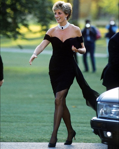 Princess Diana wearing her revenge dress in June 1994. 