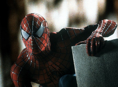 Spiderman in a scene from the film 'Spiderman', 2002. (Photo by Columbia Pictures/Getty Images)
